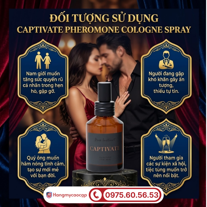 Những ai nên lựa chọn Captivate Pheromone Cologne Spray?