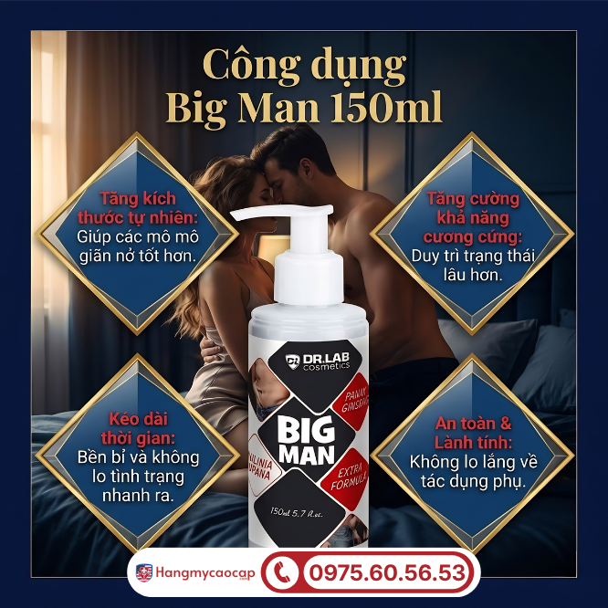 Công dụng Dr.Lab Big Man 150ml