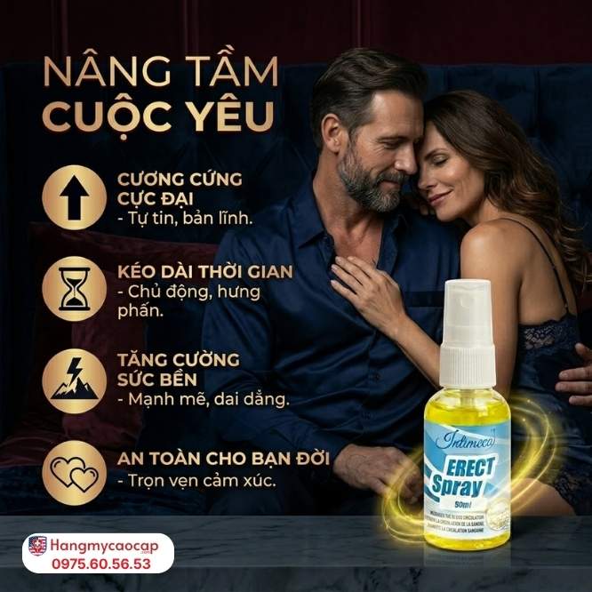 Công Dụng Vượt Trội Của Intimeco Erect Spray Cho Bản Lĩnh Phái Mạnh
