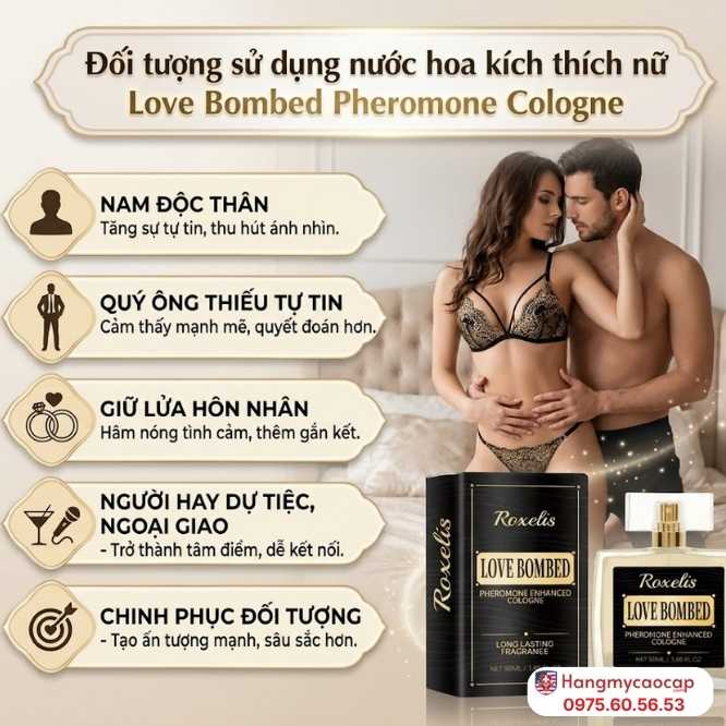 Hướng Dẫn Sử Dụng  Love Bombed Pheromone Cologne Đúng Cách Để Đạt Hiệu Quả