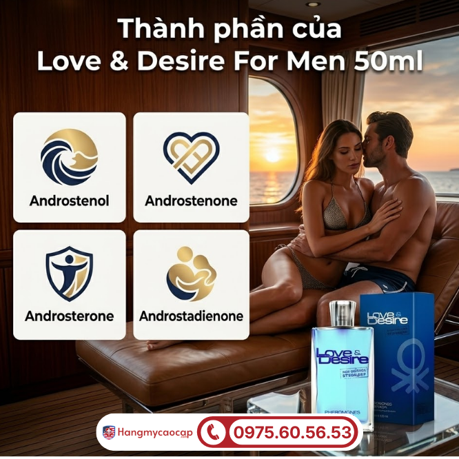 Thành phần đột phá của Love & Desire For Men 50ml