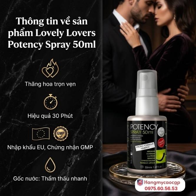 Tổng Quan Về Sản Phẩm Lovely Lovers Potency Spray 50ml