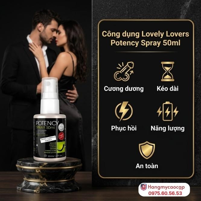 Công Dụng Vượt Trội Của Xịt Lovely Lovers Potency Spray