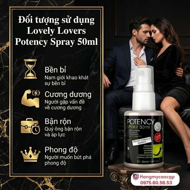 Đối Tượng Sử Dụng Lovely Lovers Potency Spray