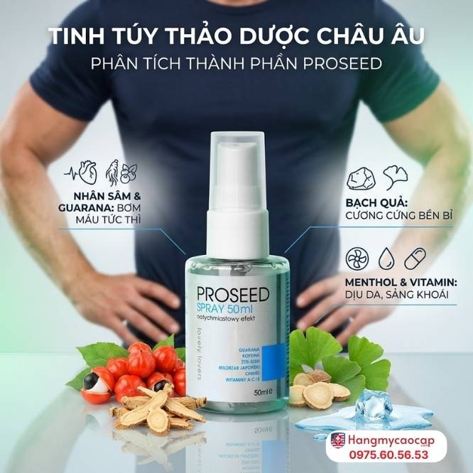 Thành Phần Thảo Dược Từ Lovely Lovers Proseed Spray