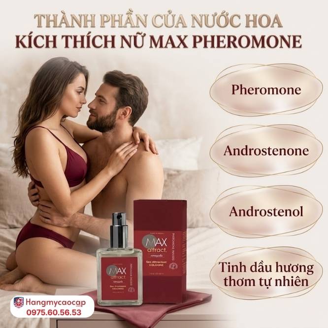 Bảng Thành Phần Khơi Dậy Tình Dục Nữ Max Pheromone