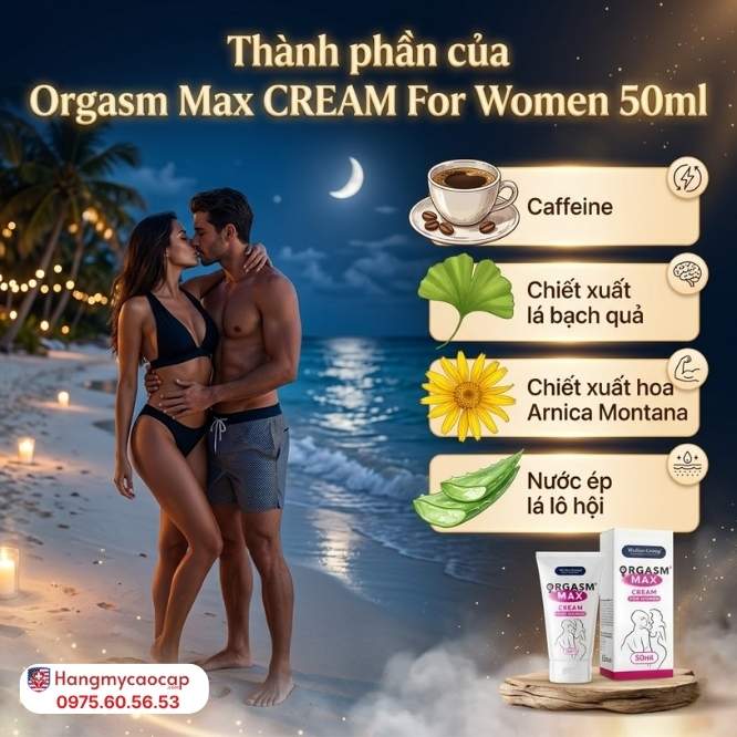 Thành Phần Từ Tinh Chất Thiên Nhiên Của Orgasm Max CREAM For Women