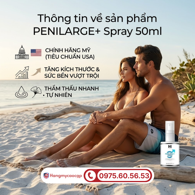 Tổng quan về sản phẩm PENILARGE+ Spray 50ml
