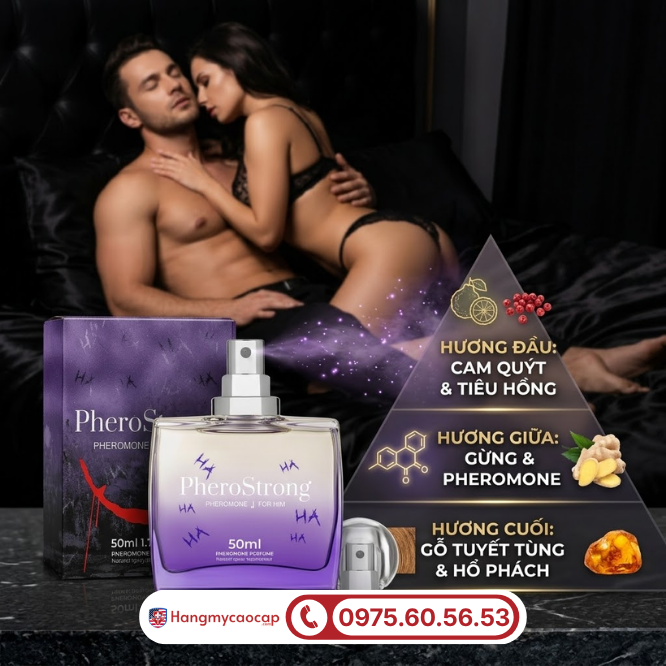 Thành phần nước hoa kích thích PheroStrong For Him 50ml