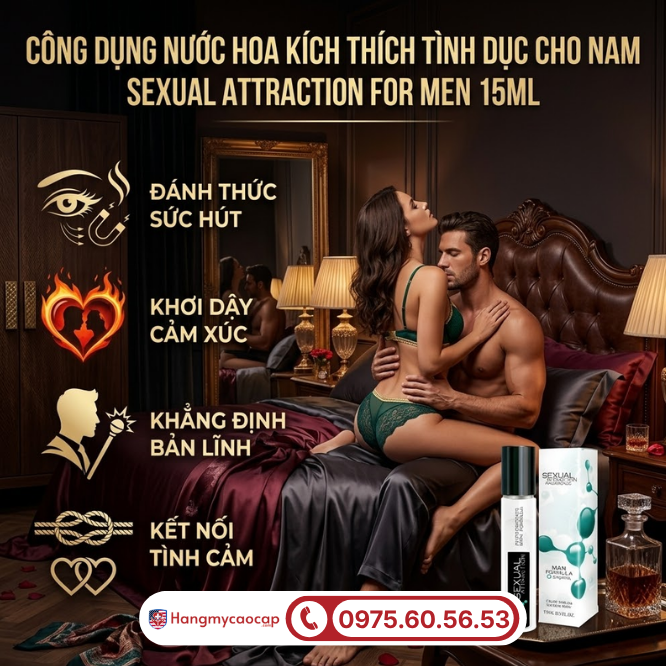 Những công dụng vượt trội của Sexual Attraction For Men 15ml