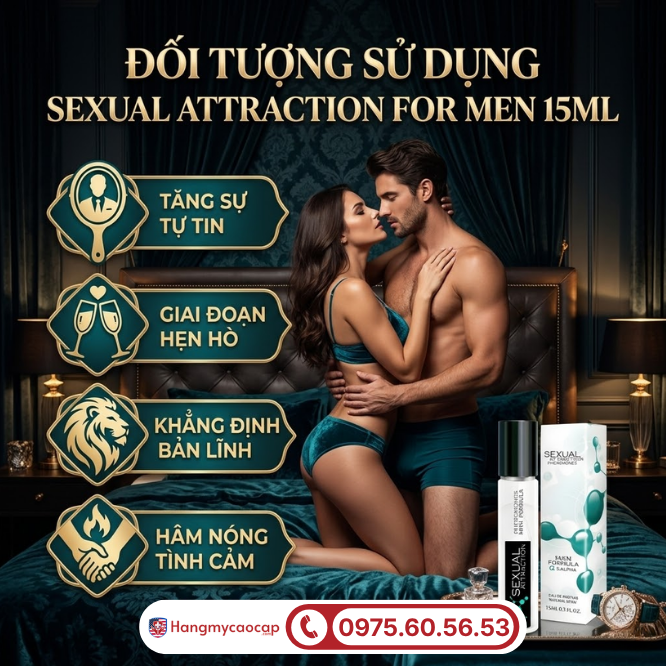 Những ai nên dùng Sexual Attraction For Men 15ml?