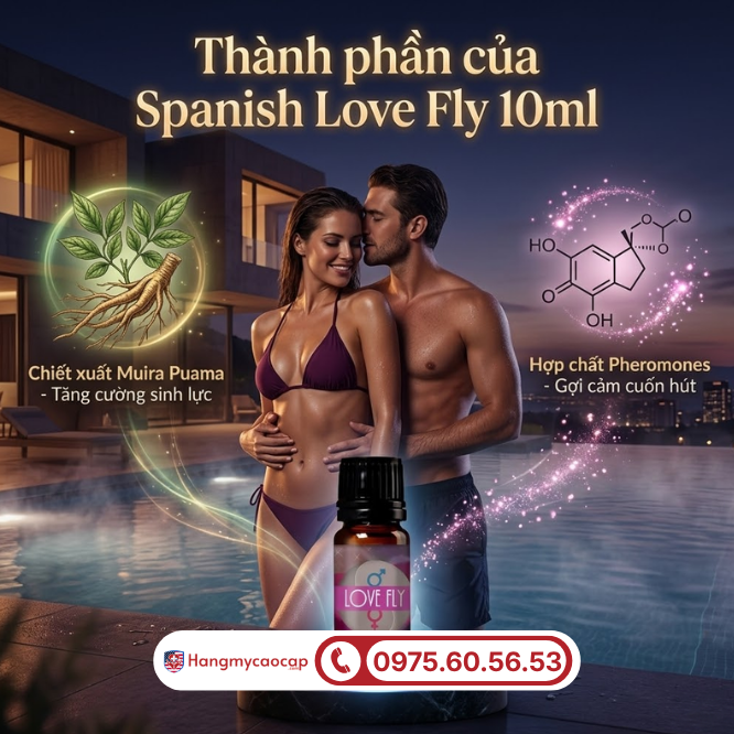 Thành phần đặc trưng của Spanish Love Fly 10ml