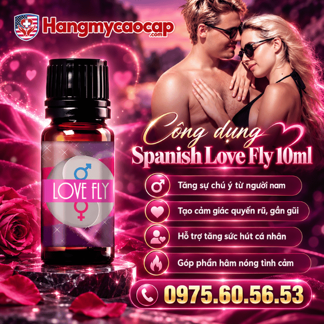 Công dụng nước hoa kích thích tình dục cho nữ Spanish Love Fly 10ml