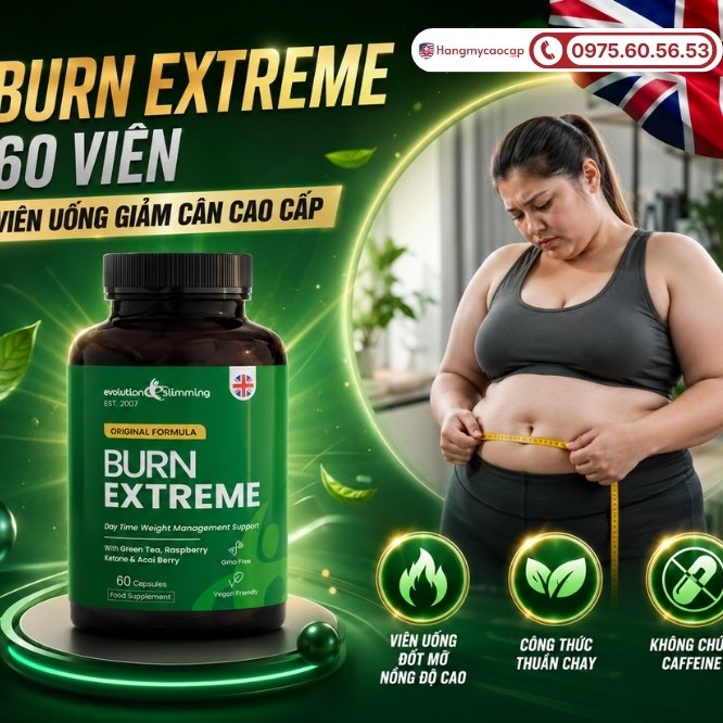 Thông tin về viên uống hỗ trợ đốt mỡ Burn Extreme 60 Viên