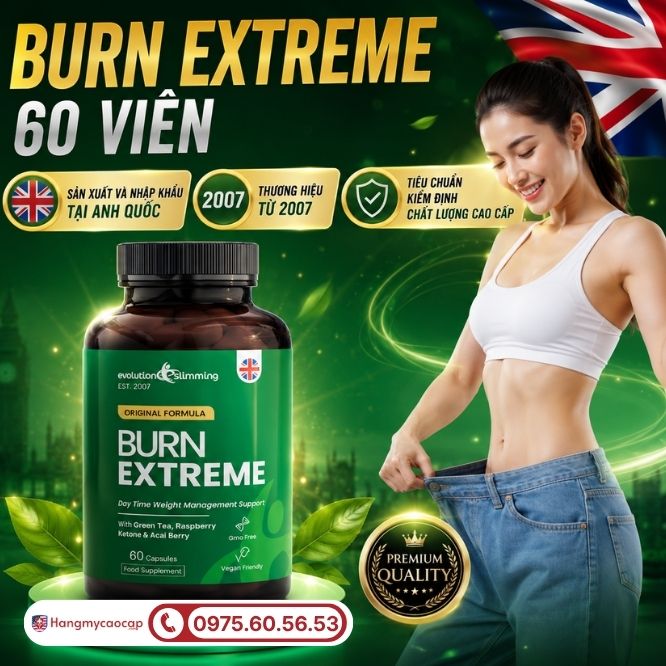 Thông tin về viên uống hỗ trợ đốt mỡ Burn Extreme 60 Viên