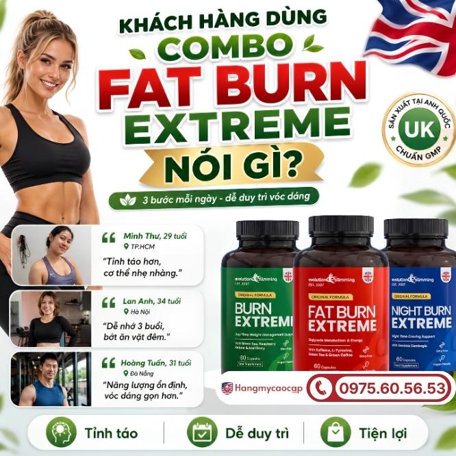 Phản hồi thực tế từ khách hàng sau khi sử dụng Combo Fat Burn Extreme