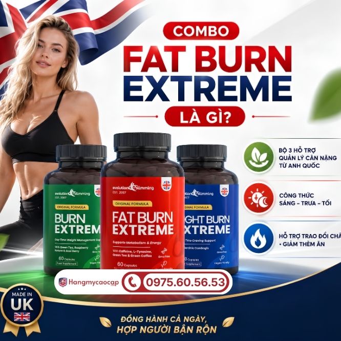 Khám phá sản phẩm quản lý cân nặng toàn diện Combo Fat Burn Extreme