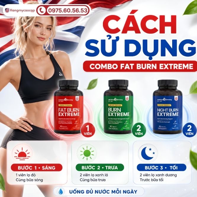 Hướng dẫn sử dụng Combo Fat Burn Extreme đúng cách để đạt hiệu quả tối đa