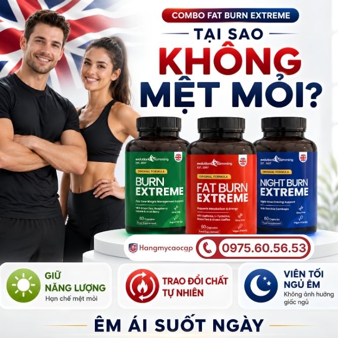 Lý do Combo Fat Burn Extreme giúp giữ dáng mà không gây mệt mỏi