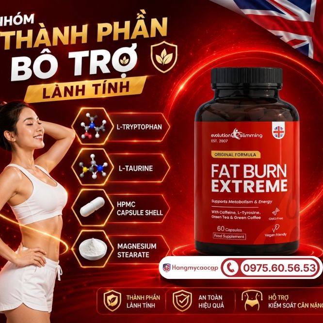 Thành phần tự nhiên và lành tính của Fat Burn Extreme 60 viên