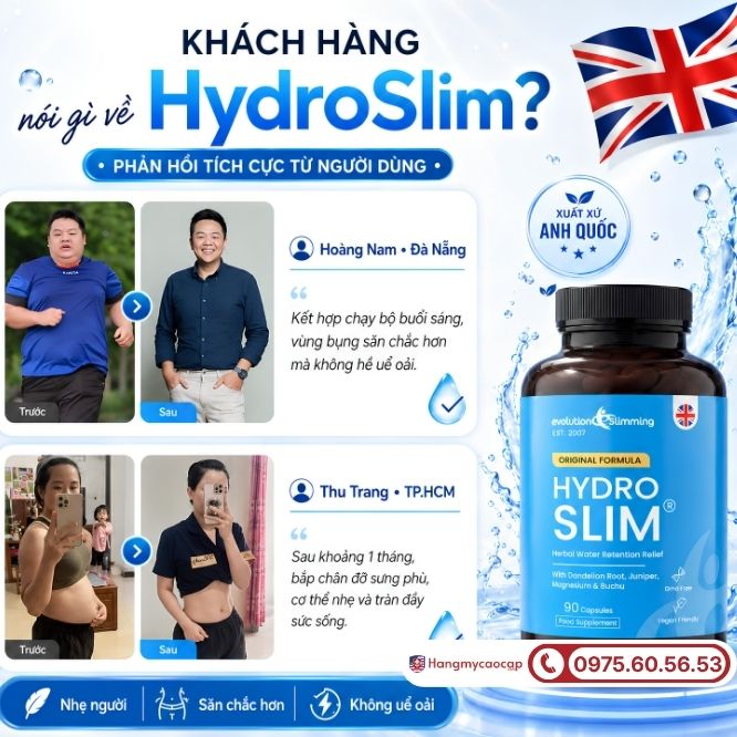 Khách hàng đã dùng HydroSlim nói gì về sản phẩm?