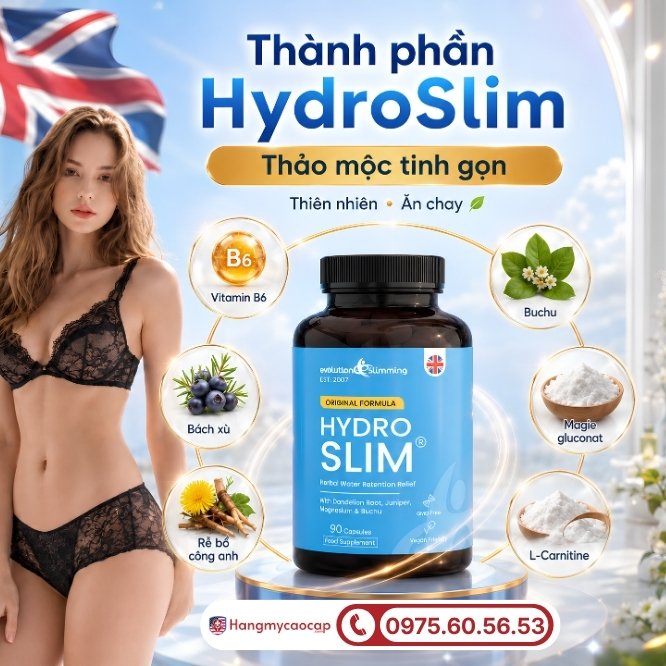 Thành phần tự nhiên của viên giảm cân HydroSlim