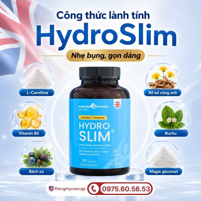 Thành phần tự nhiên của viên giảm cân HydroSlim