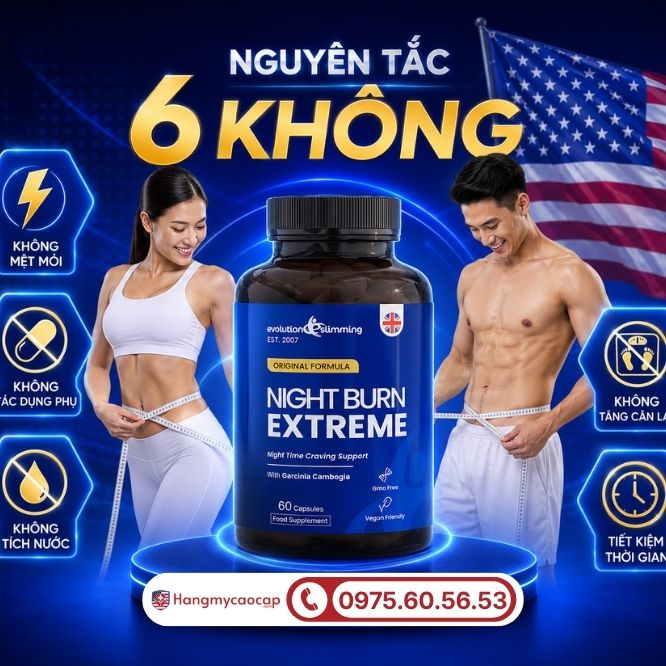 Những công dụng vượt trội của viên uống Night Burn Extreme 60 viên