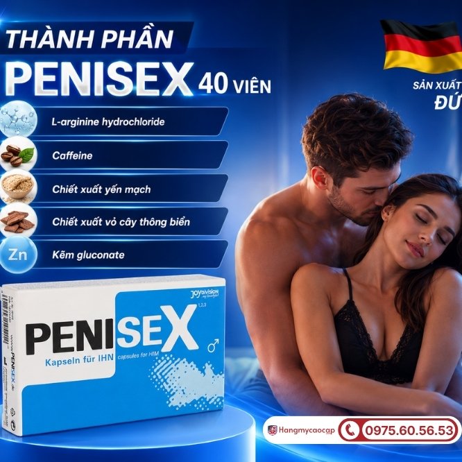 Giải mã công thức đột phá có trong mỗi viên PENISEX 40 viên