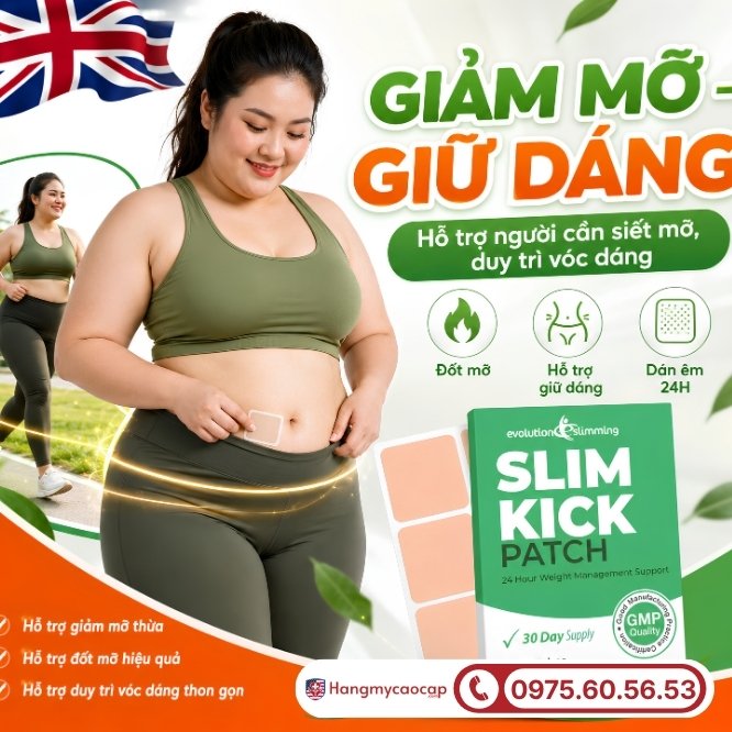Đối tượng nào nên lựa chọn miếng dán giảm cân Slim Kick 30 miếng?