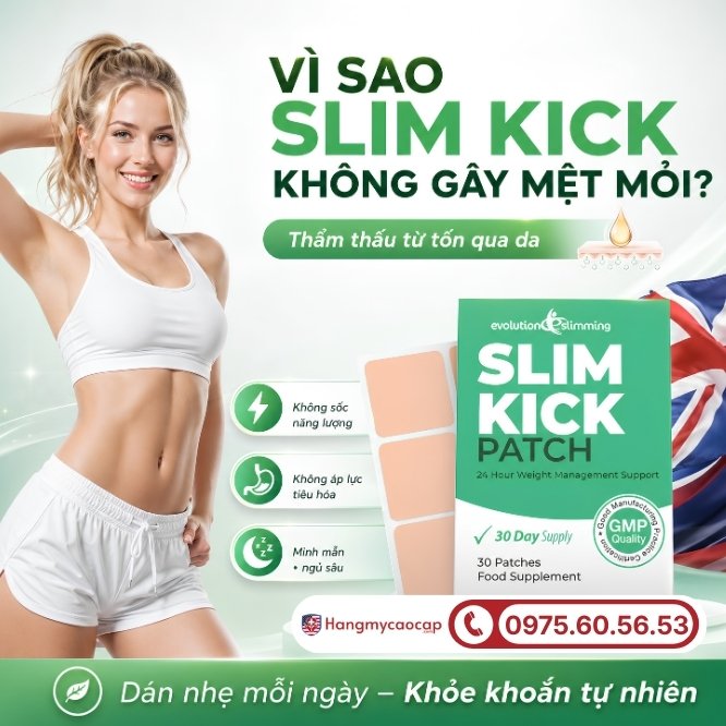 Giải mã cơ chế giúp Slim Kick 30 miếng không gây mệt mỏi
