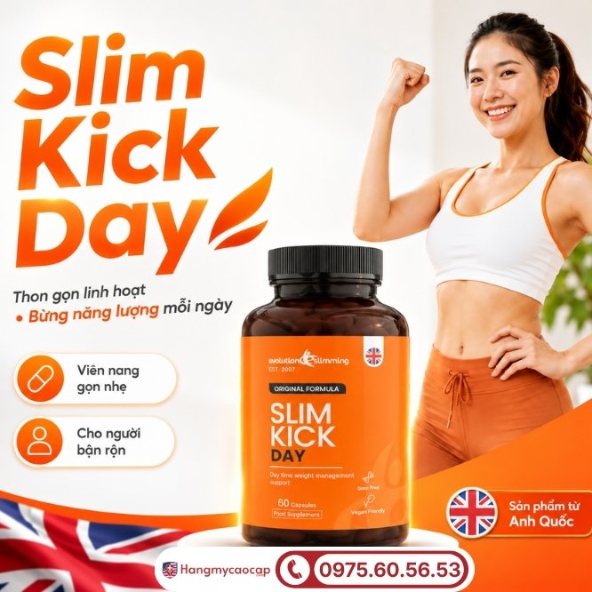 Giải mã viên uống hỗ trợ vóc dáng Slim Kick Day là gì?