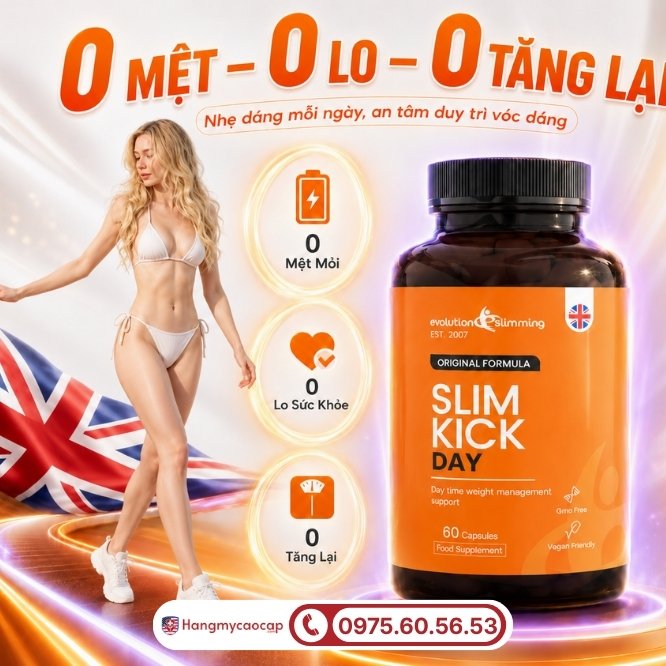 Những công dụng vượt trội của viên uống Slim Kick Day