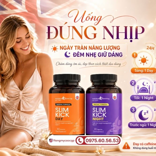 Hướng dẫn sử dụng bộ đôi slim Kick Day & Slim Kick Night đúng cách