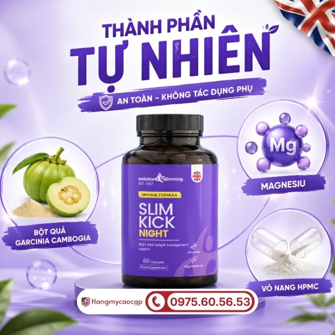 Khám phá bảng thành phần tự nhiên lành tính của Slim Kick Night
