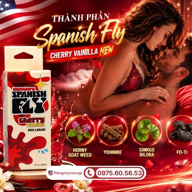 Chi tiết các thành phần thảo dược có trong Spanish Fly Cherry Vainilla New