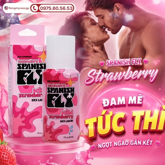 Tổng quan về nước uống tăng sinh lý nữ Spanish Fly Strawberry New