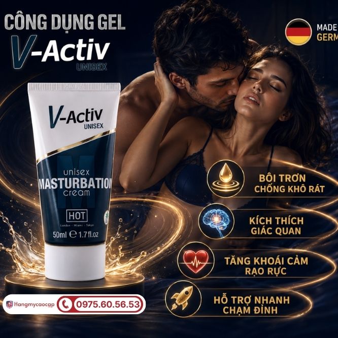 Những công dụng vượt trội của gel V-Activ Masturbation Cream Unisex 50ml