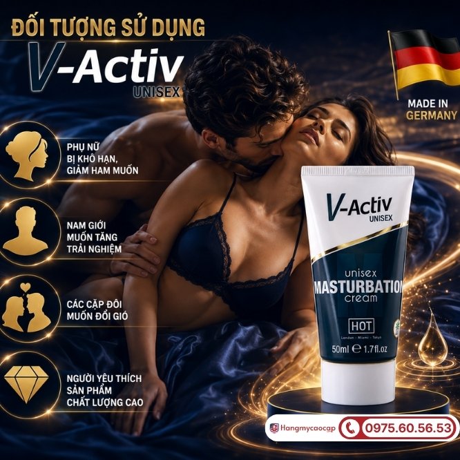 Những ai nên sử dụng V-Activ Masturbation Cream Unisex 50ml?